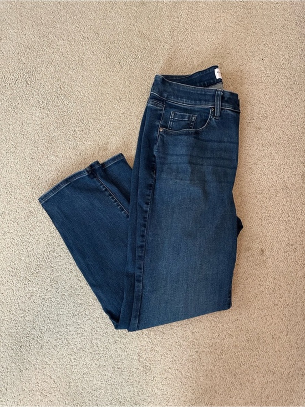 Lane Bryant Dark Indigo High Rise Straight Leg Jeans size 16 EUC
